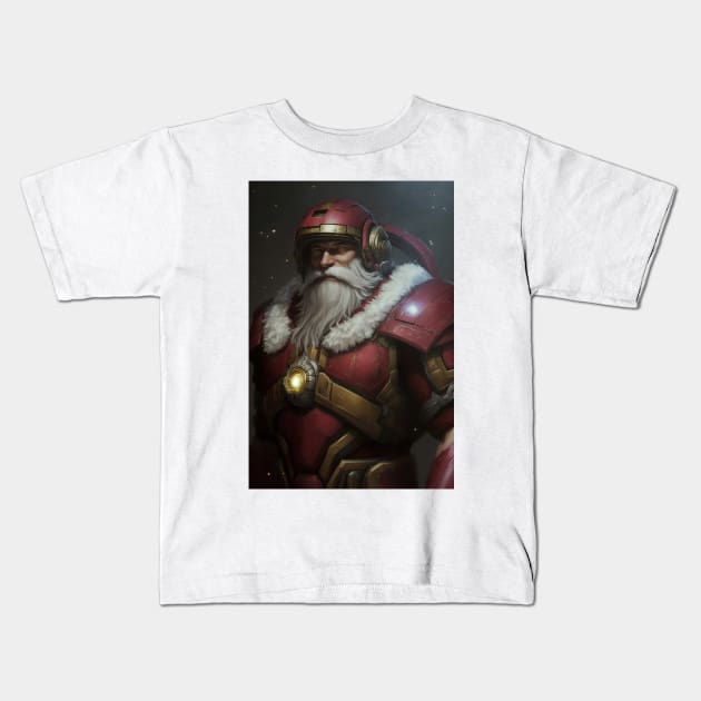 Space Marine Santa Clause Kids T-Shirt by TortillaChief